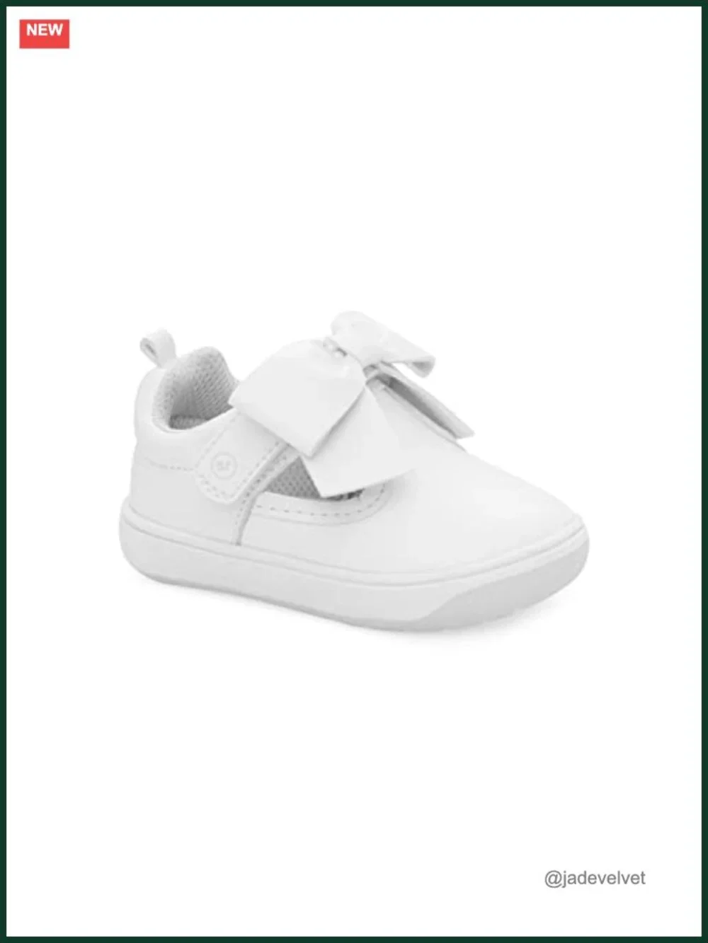Memory Foam Sneakers with Hook & Loop Closure - Washable